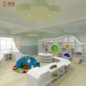 China China supplies children kindergarten school wooden MDF library furniture for reading room on sale