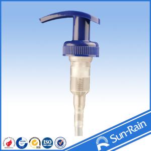 China 28/400 blue plastic soap dispenser  lotion pump for body lotion wholesale