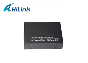 China RJ45 Copper To 10GBASE-X SFP+ Fiber Media Converter FCC For Ethernet on sale