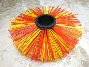 China Tufted Circle Wide Segment Sweeper Wafer Brush on sale