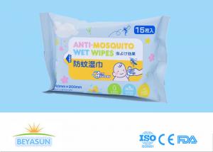 China Anti Mosquito Baby Wet Wipes Cleaning Face And Feet Enviromental Protection on sale