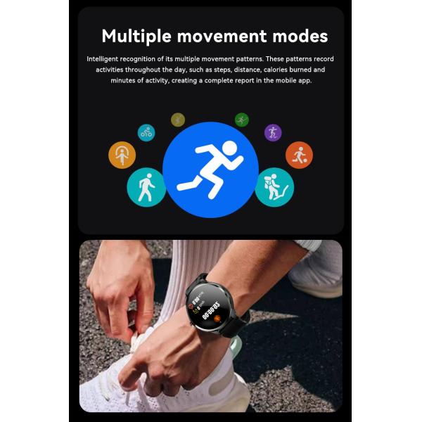 H99 4G Smartwatch with SIM Card, 1.75" AMOLED Display & HD Camera