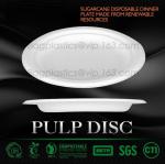 round pizza plate/Restaurant & hotel dinner plates made by bideogradable, Heat