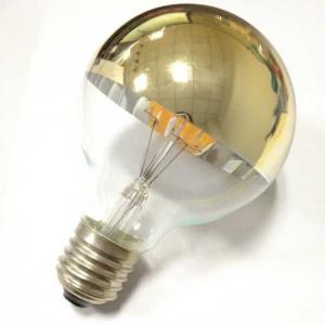 China Edison replacement globe bulbs led G25/G80 light lamp half mirror goldtip reflector wholesale