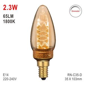 China E14 LED C35 Bulb, Deco Light, Fashionable Glass Bulb, LED Lamp, Candle Light, Dimmable LED on sale