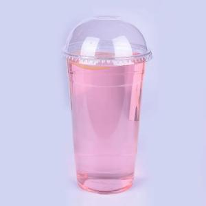 China PP Personalized Clear Plastic Cups With Lids Smooth Surface wholesale