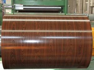 China Wood Grain PPG Color Coated Aluminum Coil Stock 3004 3005 3105 wholesale