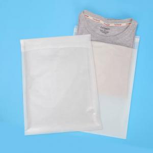 China Garment Clear Glassine Paper Bag Non Plastic Gusset For T-Shirt on sale