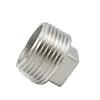 China Stainless Steel Screwed Pipe Fittings Threaded Pipe Fittings Square head plug,150PSI, SS304 SS316 wholesale