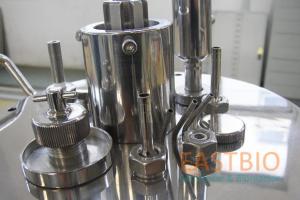 China Jacketed Mechanical Stirred Glass Fermenter , Benchtop Bioreactor Servo Motor on sale