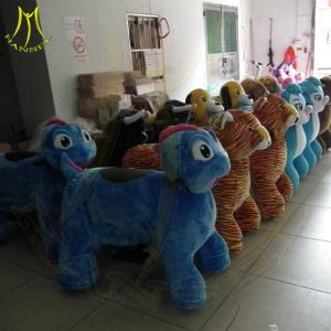 China Hansel electric walking horse toy amusement park car for sale outdoor ride on party animal toy electric horse carriage wholesale