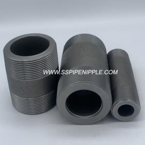 China Threaded  BLACK Steel Pipe Nipple High Strength Good Ductility /XH NIPPLES wholesale