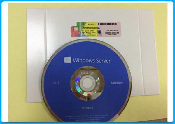 Microsoft Windows Softwares Server 2016 Standard 64bit DVD with 5 User CALs and 16 cores OEM Pack