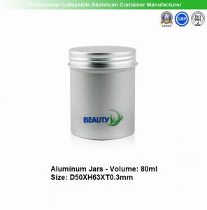 China Original Aluminum color 80ml Cosmetic Packaging Face Body Care Cream Empty Aluminum Container Jars wholesale