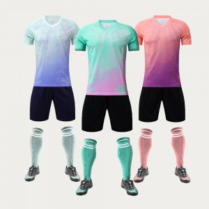 China ODM Youth Soccer Shirts Jerseys Uniform Kits Portable Washable wholesale