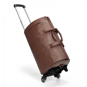 China OEM Rolling Garment Male Travel Duffle Bag With Trolley Sleeve Multipurpose wholesale