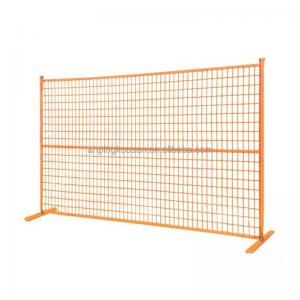 China Temporary Construction Fence with Hot Dip Galvanized Coating and Fence Post Caps on sale