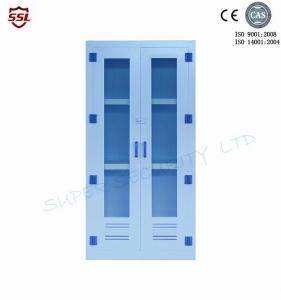 China Blue Corrosive Storage Cabinet With Dual Doors Polypropylene Cabinet wholesale