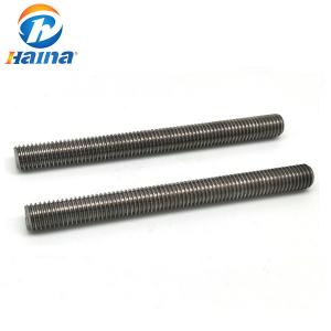 China Carbon Steel Gr10.9 B7 ASTM Plain Color Stud Bolts Fully Threaded Rod Bar wholesale