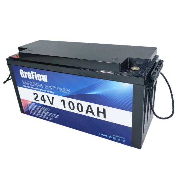 Smart BMS Energy Power Deep Cycle 12v 24v Lithium Battery For Solar System