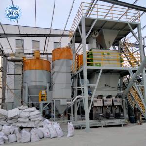 China Automatic Feeding Wall Putty Ceramic Tile Adhesive Mixing Machine 10-30 T/H Dry Mortar Manufacturing Plant wholesale