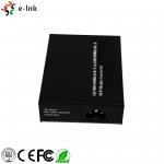 Lightweight Black Color Fiber Ethernet Media Converter Extremely Low Power