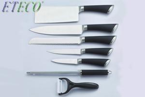 China High Grade 8 PCS 3Cr13Mov Stainless steel Hollow Handle Kitchen Knife Set wholesale