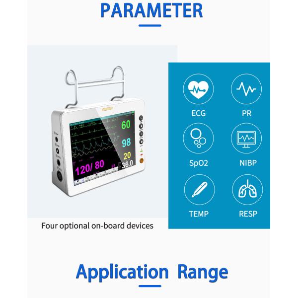 Pathological Analysis Multi Parameter Patient Monitor Wall Mounted With Lithium Battery