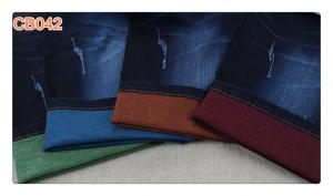 China Cotton Spandex Color Weft Yarn Denim Fabric Jeans for Garment on sale