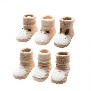 China Newborn infant winter baby socks thick and warm organic cotton baby socks wholesale