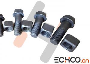 China Shantui Bulldozer Track Nuts And Bolts , D155 Stainless Steel Nuts And Bolts wholesale