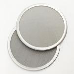 304 316L SS Wire Mesh Filter Disc , 10 25 50 100 200 Micron Metal Filter Disc