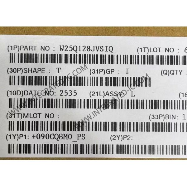 W25Q128JVSIQ Memory IC Chip 128M-Bit Serial Flash Memory with 3V Dual/Quad SPI