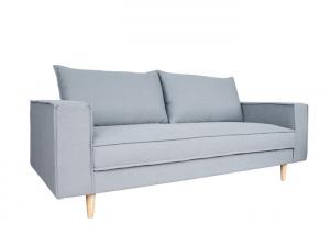 China Fabric sofa pure foam padded seats one piece seat cushion french stitching timber leg wholesale