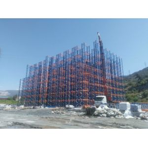 ASRS Automated Storage Retrieval System , Clad Rack Warehouse With Q345B Steel