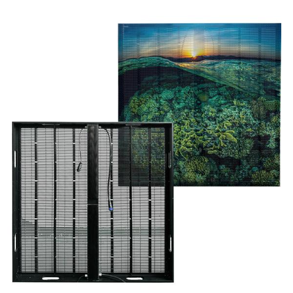 Custom Immersive Transparent Led Window Display Full Color Flexible Led Screen