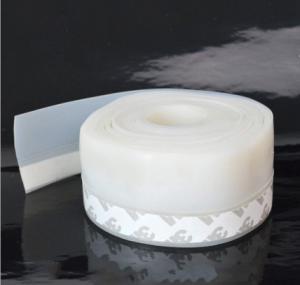 China Grey Self-adhesive Silicone Rubber Door Bottom Seals for Improved Door Sealing Efficiency wholesale