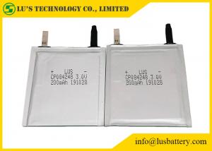China Flexible Packaging Lithium Manganese Battery 3.0v 200mah CP084248 For Trackable Smart Label wholesale