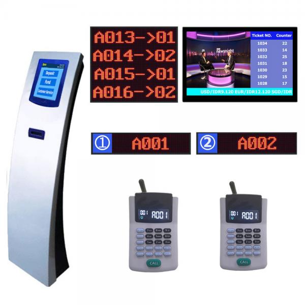Automatic Bank Wireless Queue Management System Ticket Dispenser Kiosk Unit