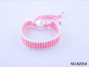 China Hot Selling Handmade Bracelet in Pink Colour BZ054 wholesale