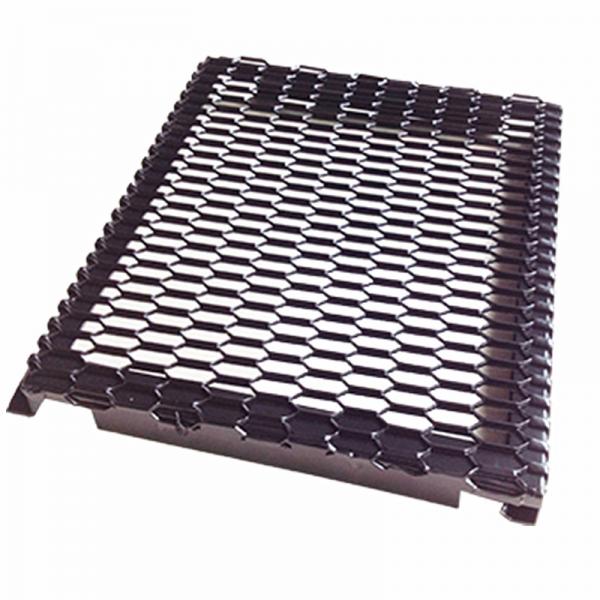Quality PVDF Coated Hook Up Frame Expanded Metal Mesh For External Curtan Wall Panel for sale