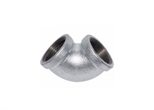 NPT Threaded Plumbing Malleable Iron 90 Elbow Pipe Fitting / Galvanized Pipe Elbows