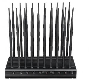 China 20 Antennas Cell Phone Signal Jammer 3G 4G WiFi Bluetooth Cell Phone Scrambler Device wholesale