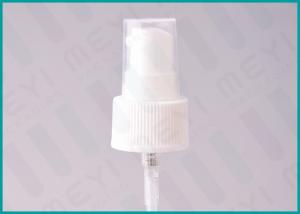 China White Ribbed 24/410 Cosmetic Treatment Pumps No Spill For Personal Care Cream on sale