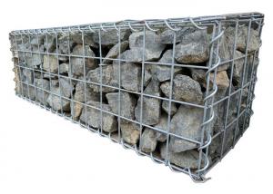 China 3mm Heavy Duty Galfan Cage Welded Mesh Gabions For Rock Retaining Wall on sale
