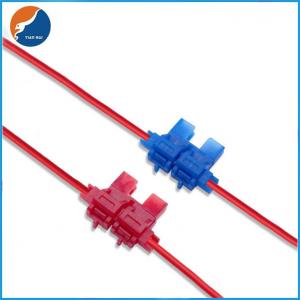 China Red Blue Hinged Type Automotive Auto 32V Inline Fuse Holders For Car ATO Blade Fuse wholesale