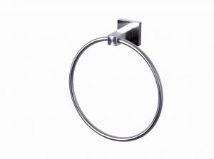 China Double Rods Chrome Towel Ring For Bathrooms Economical wholesale