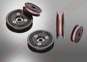China Plastic Flanged Ceramic Wire Guide Pulley cable pulley wheels with bearings wholesale