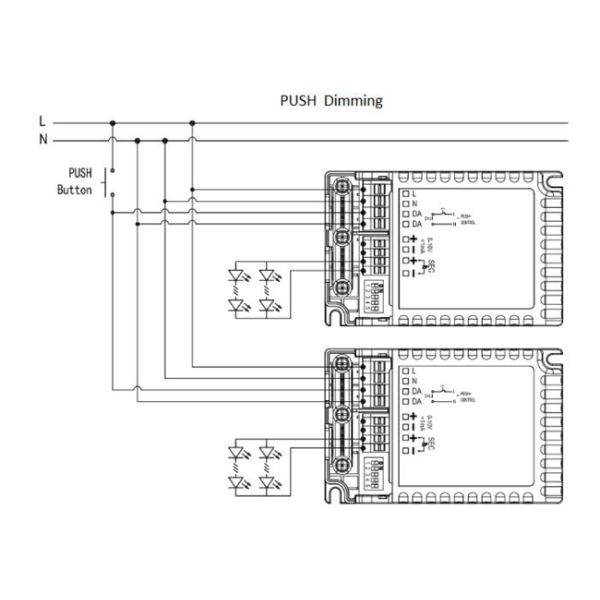 30W Flicker Free DALI2.0 Dimmable LED Driver KL30C-PDiiV