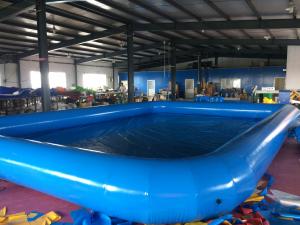 China Customized  Logo PVC Swimming Pool Removable And Portable Above Ground PVC Pools  wholesale